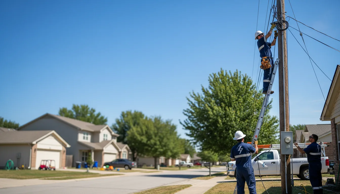 Residential electrician providing installation services in Belle Plaine, MN